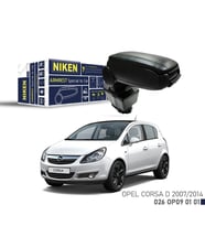Niken Opel Corsa D 2007-2014 Arası Araca Özel Kol Dayama Siyah