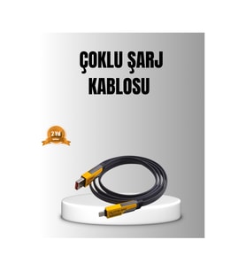 65w 4 Ü 1 Arada Örgülü Hızlı Şarj Kablosu Usb-c Usb-a Çoklu Şarj Dayanıklı