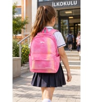 İlkokul Okul Çantası Slazenger Armor Pink Sırt Çantası 43x30x15 cm