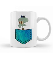 Squidward Tentacles Pocket Kupa Bardak Porselen