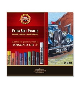 Koh-i Noor Toison D'or Extra Soft Pastel Boya (Kalın) 24 Renk 