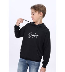 Toontoy Erkek Çocuk Baskılı Sweatshirt (Siyah)