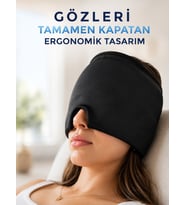 Soğuk &amp; Sıcak Kompres Özellikli Jel Başlık Ergonomik Rahatlama Maskesi