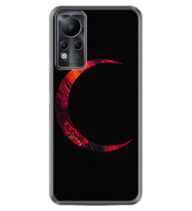 INFINIX Note 11 Pro Note 10 Hot 9 Play Kılıf Desemli Silikon Red Moons 1747