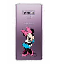 Samsung Galaxy Note 9  Kamera Korumalı Kapak Minnie Mouse Tasarımlı  Şeffaf  Kılıf