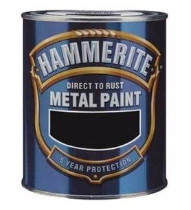 HAMMERİTE METAL BOYASI DÜZ SİYAH 0,75 LT