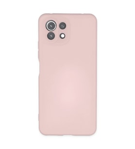 Xiaomi Mi 11 Lite Kılıf Nano İçi Kadife Silikon - Pudra