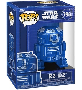 Funko Pop! Star Wars: R2-D2 (Blueprint) - Koleksiyon Vinil Figürü - Hediye Fikri - Resmi Ürünler - F (Krem)
