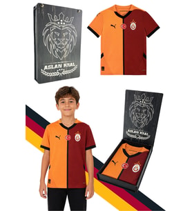 GALATASARAY Home Jersey Replica J Kırmızı Unisex Çocuk Forma Lazer Kutu Hediyeli