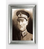 Gümüş Çerçeveli Atatürk Tablo cv1141