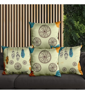 eJOYA Düşkapanı Tasarımlı 4'lü Yastık İçi Ve Kırlent Kılıfı 45cm 113653