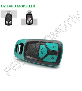 Audi Q3 Q5 Q7 Anahtar Kılıfı Süperlüx Keyless Yeşil