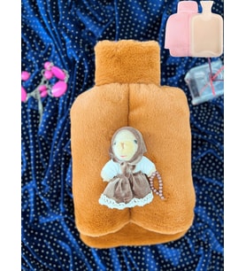 Ramazan Özel Sevgili Taba Kadın Sıcak Su Torbalı Peluş Ayıcıklı Ayak Isıtıcı 2 Litre
