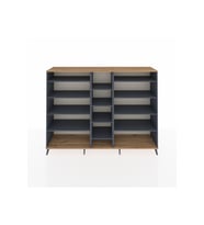 Hyperion Dolap 11 Raflı  220x44x163 Antrasit-Çam/Antrasit