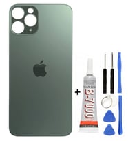 İphone 11 Pro Max Arka Kapak Cam +Yapıştırıcı B700 + Tamir Seti (Yeşil)