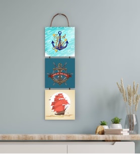 BK Gift 3 Parça İpli Ahşap Tablo Seti-52
