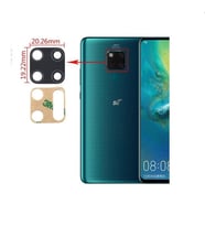Tkgz Huawei Uyumlu MATE 20 PRO Arka Kamera Camı Lens Yapışkanlı