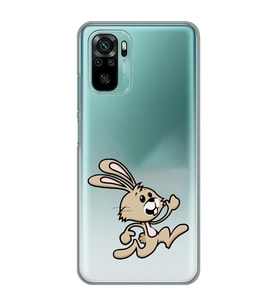 Xiaomi Redmi Note 10 / Note 10S Uyumlu Tavşan Tasarımlı Şeffaf Telefon Kılıfı