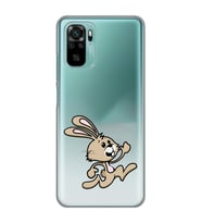 Xiaomi Redmi Note 10 / Note 10S Uyumlu Tavşan Tasarımlı Şeffaf Telefon Kılıfı