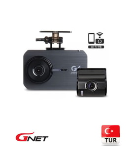 GNET G6 FullHD 2 Kameralı Wi-Fi Türkçe Ekranlı Park Modlu Araç Kamerası