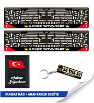 İsme Özel Kişiye Özel Plakalık Anahtarlık Hediyeli