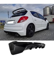 Peugeot 207 Arka Ek Difüzör Siyah Plastik 2006-2014 Arka-difizör-bodykit-ek-karlık