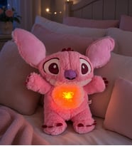 30 Cm Stitch Nefes Alan Peluş Uyku Arkadaşı 5 Farklı Modlu Işıklı Müzikli Gece Lambası Hediye Oyuncak