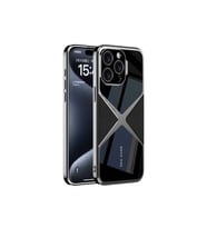 Apple iPhone 15 Pro Max Uyumlu Kılıf Ultra İnce Kamera Korumalı PC + Deri Arka Yüzey Zore X-Pro Kapak (Siyah)