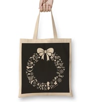 Joker Christmas Wreath Pattern Bez Çanta Uzun Saplı