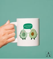 Avokado Tasarımlı Best Friends Kupa Bardak