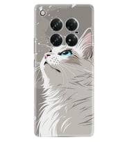 Infinix Zero 40 5G Kılıf Boutique Baskılı Resimli Beyaz Kedi Pcode -061