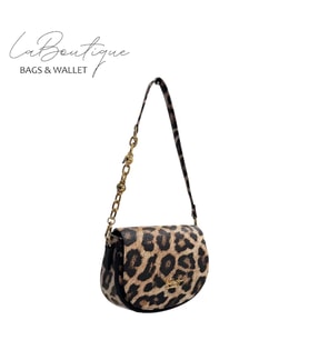 Leopar Kahve La Boutique Çanta 7170
