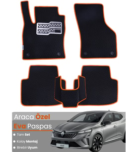 RENAULT CLİO 5 (2020-2025) Uyumlu EVA Paspas Tam Set–Oto Paspas,Araca Özel