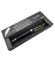 Signator® C401 Siyah Gold Tükenmez Kalem  İsme Özel Kalem  Hediyelik Kalem (Karışık)