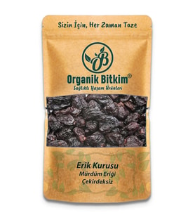 Organik Bitkim Çekirdeksiz Mürdüm Eriği Kurusu 1000 gr
