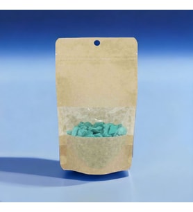 Kraft Pencereli Doypack 110x185x35 mm 500 Adet