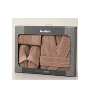 Özdilek Colourist Toprak Kişisel Banyo Bornoz Seti (XL Beden)