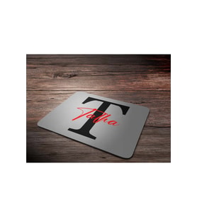 KİŞİYE ÖZEL T HARF BASKILI MOUSE PAD