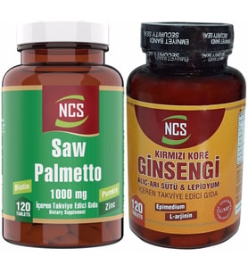 Ncs Saw Palmetto 120 Tablet Kırmızı Kore Ginseng 120 Tablet