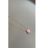 Northcity Mineli Kapaklı Kolye - Pembe