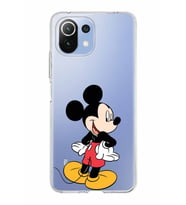 Xiaomi Mi 11 Lite Uyumlu Kapak Mickey Mouse Tasarımlı Şeffaf Silikon Kılıf