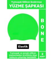 Özel Üretim Su Geçirmez Elastik Yüzücü Havuz Deniz Yüzme Şapkası Yumuşak Silikon Bone 2 Adet