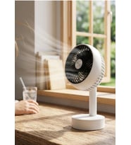 GLR Taşınabilir Mini USB Fan, Masa Üstü Ve Taşınabilir Mini Fan 90 Derece Hareketli Başlık Beyaz