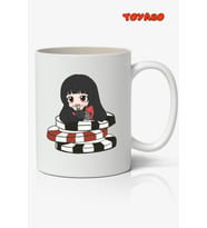 Kakeguri - Yumeko Anime Temalı Beyaz Kupa Bardak Sevgiliye Arkadaşa Hediye
