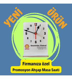 Promosyon Ahşap Masa Saati (10 Adet)