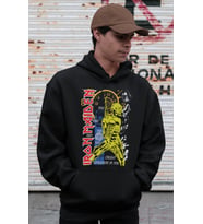 Iron Maiden Rock Metal Müzik Grubu Baskılı Unisex Oversize Hoodie