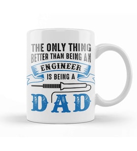 Engineer Dad Engineer And 01 Kupa Bardak Porselen