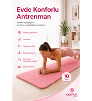 CKSpor 10 mm Konfor Doku Kaymaz Nbr Mat Taşıma Askılı Pilates Egzerisiz Minderi