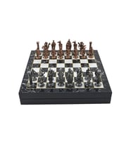 GiftHome B y k Boy Metal ngiliz Satran Tk Antik Ve Mermer Desenli gifthome-b-y-k-boy-metal-ngiliz-satran-tk-antik-ve-mermer-desenli
