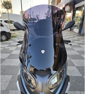 MOTOCAM Piaggio MP3 530 Ön Cam 2023-2026 Model 72cm Siyah Renkli 4mm UZUN